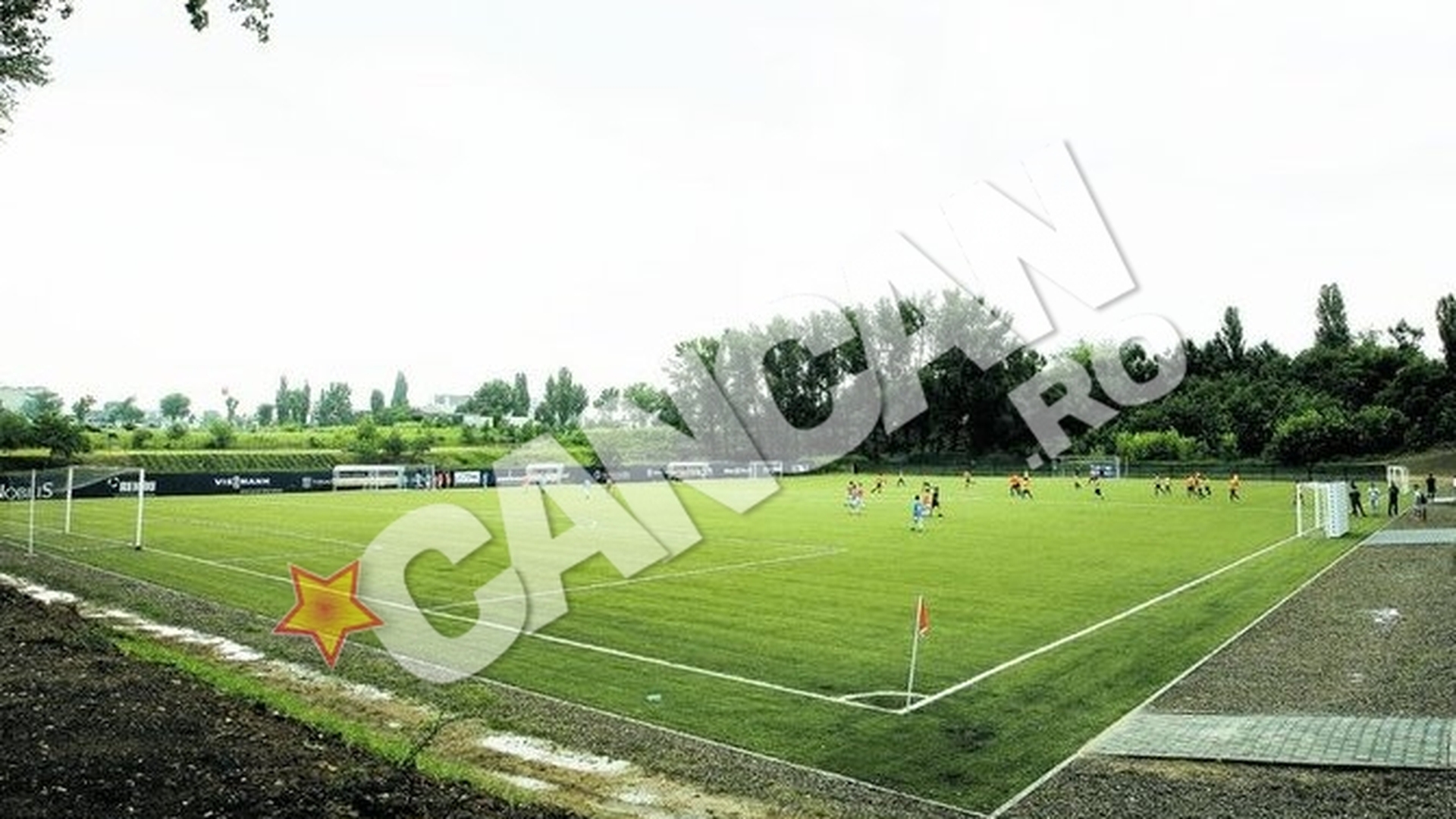 Ontanu demareaza un proiect de 400.000 de euro la fosta baza sportiva "FRB"! Transforma o ruina intr-un teren de fotbal de lux!