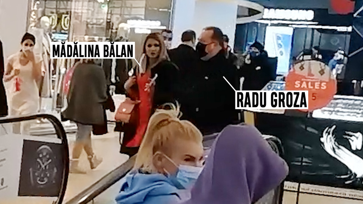 Mădălina Bălan și Radu Groza, într-o plimbare la mall