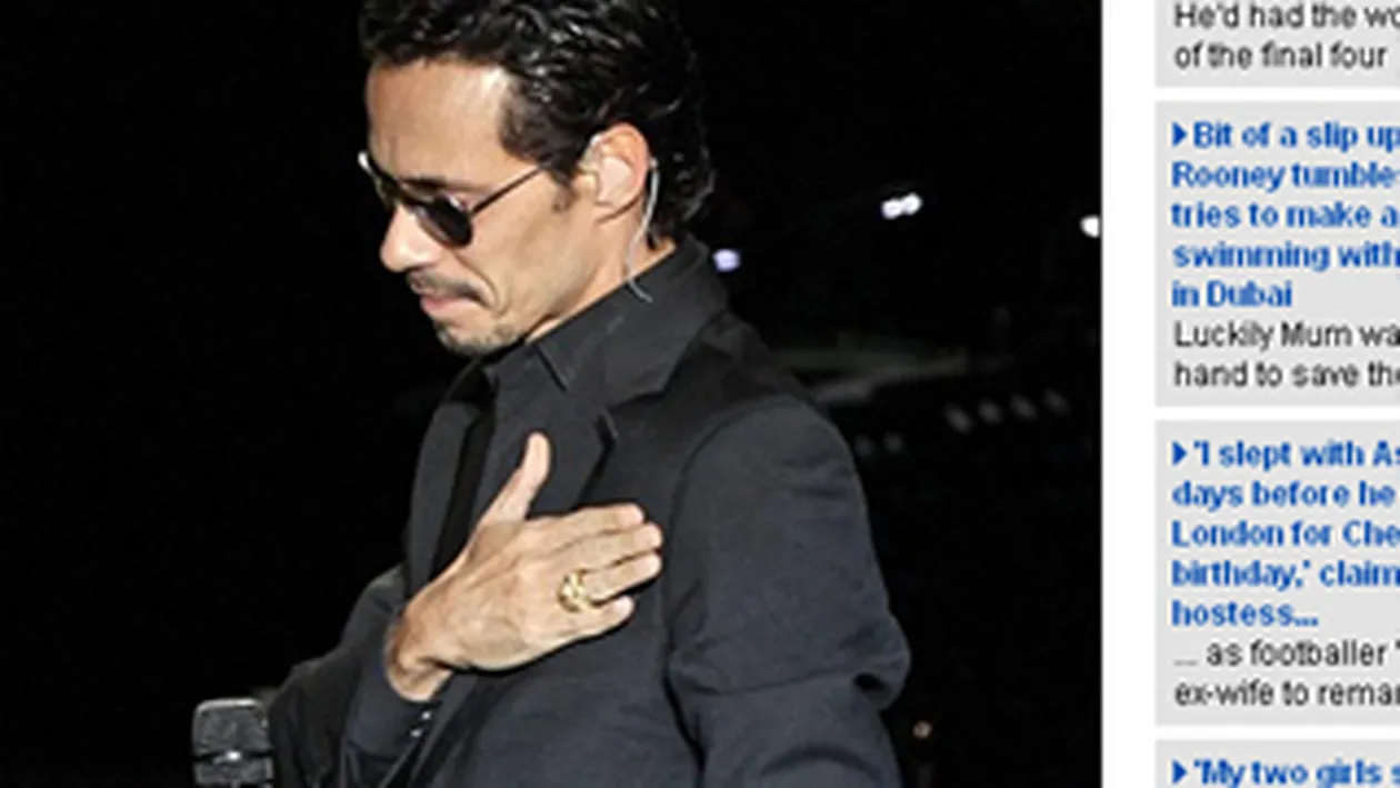 Marc Anthony: Sunt single!