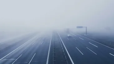 Alertă ANM! Cod galben de ceață în 10 județe. Vizibilitate sub 50 de metri în unele zone