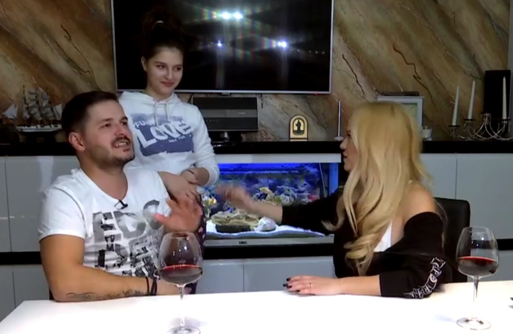 Liviu Vârciu şi Carmina, fiica lui cea mare. Sursa foto: Antena 1