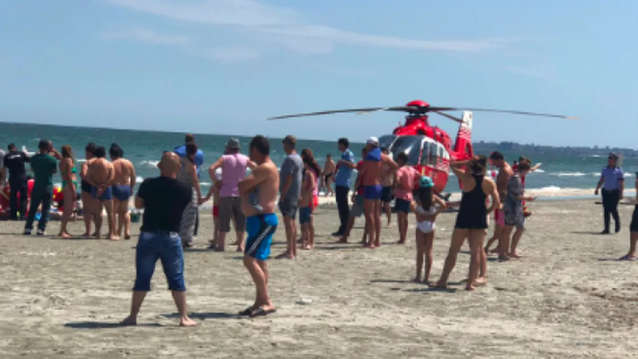 A fost desfășurare de forțe în Mamaia Nord! Un bărbat de 50 de ani a murit înecat, iar altul a ajuns la spital
