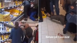 Haos într-un supermarket din Suceava! Cașcavalul la preț redus i-a făcut pe clienți să se calce în picioare: „Stai domnule, ești nebun la cap?”
