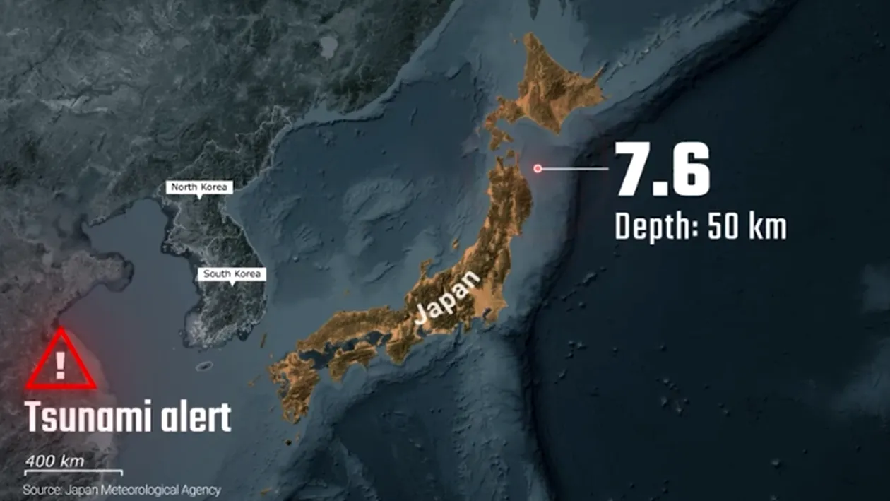 Bilanțul victimelor cutremurului de 7,6 grade pe scara Richter. Japonia stă pe un butoi de pulbere