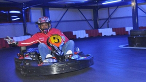 VIDEO Cabral si Andreea Ibacka, la karting!  Vezi cine a castigat cursa!