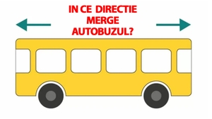 Test de inteligență | În ce direcție merge autobuzul din această poză, de fapt?