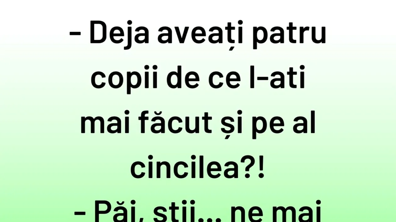 BANC | Al cincilea copil