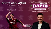 Cel mai bun jucător al Rapidului din ultimul meci vine astăzi la EXCLUSIV RAPID, în direct pe YouTube - ProSport, de la ora 16:45