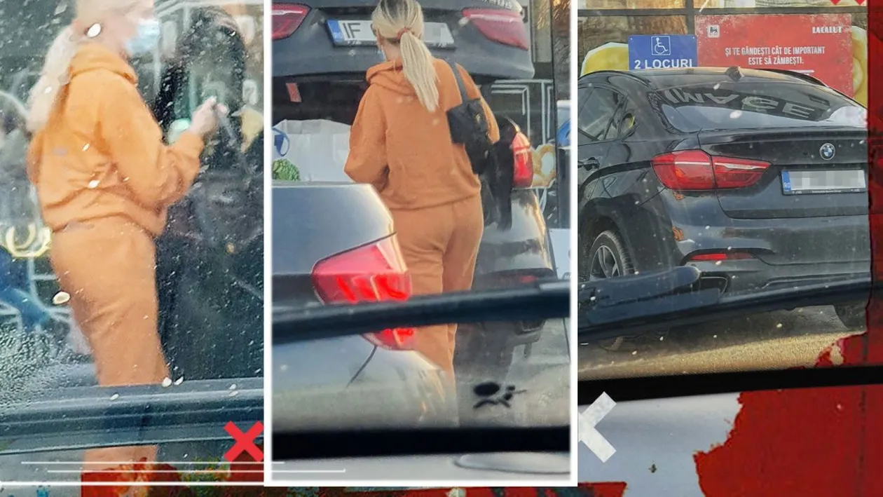 Andreea Bănică a aterizat cu un BMW X6 pe locul destinat persoanelor cu dizabilități