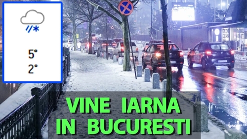 Vine iarna în București. Meteorologii Accuweather anunță pe ce dată cade prima zăpadă în Capitală