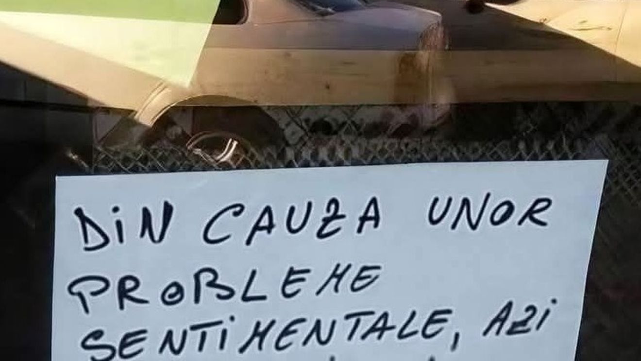 Mesajul VIRAL lipit pe ușa unui magazin din București: ”Din cauza unor probleme sentimentale, azi...”