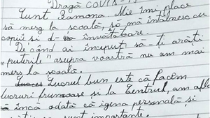 Scrisoarea emoționantă a Ramonei, fetița dintr-un centru de plasament: ”Dragă COVID-19, te rog…”