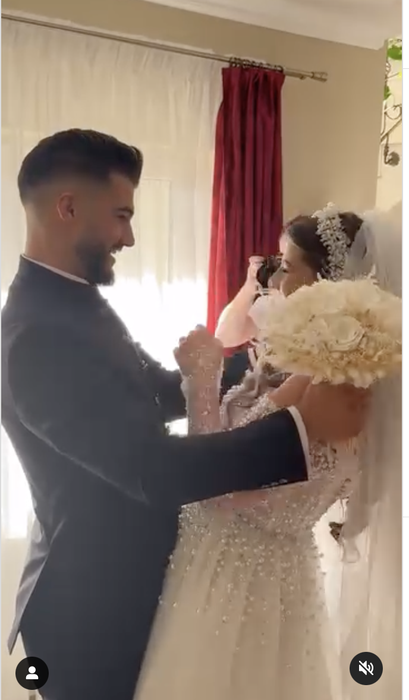 Iancu Sterp și Denisa Coțolan s-au căsătorit religios! Primele imagini de la nunta fabuloasă din Hunedoara. VIDEO