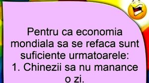 Bancul începutului de săptămână | Chinezii, rușii, românii și refacerea economiei mondiale