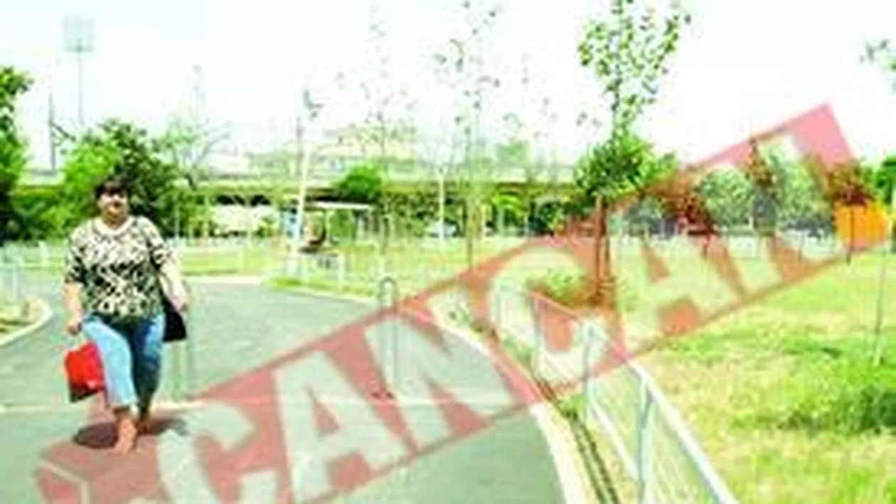 Un parc din Crangasi, inceput luna trecuta, a fost lasat de izbeliste