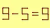 Test de inteligență | Mutați un singur chibrit pentru a corecta 9 – 5 = 9