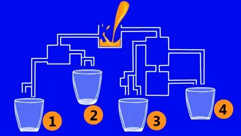 Test IQ doar pentru genii | Care dintre aceste 4 pahare se va umple primul?