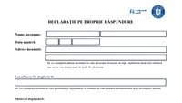 Declarația pe propria răspundere devine, din nou obligatorie. Iată cum arată!