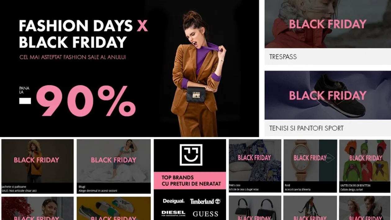 Fashion Days, reduceri de Black Friday 2018. Cele mai bune oferte