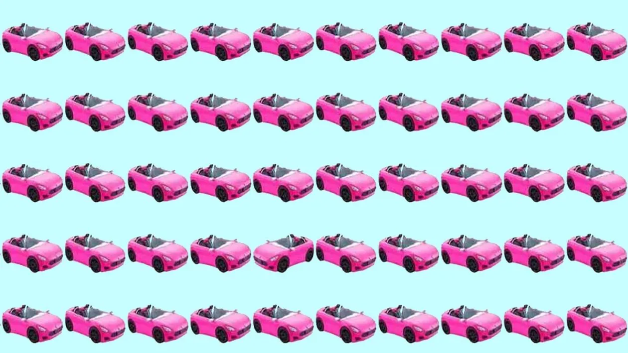 Test de logică | În această poză apar 50 de mașini. Una singură e diferită de toate celelalte. Care?