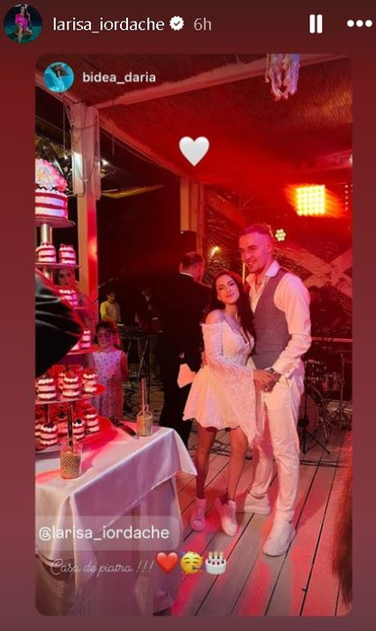 Larisa Iordache  și Cristian/ sursă foto: Instagram