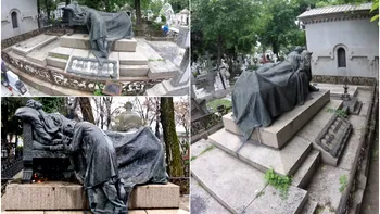 Statuia de pe Aleea Artiștilor din Cimitirul Bellu care ascunde o poveste sfâșietoare. Ce simbolizează sculptura de pe mormânt
