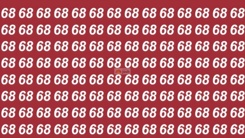 Test de inteligență | Identificați singurul număr care nu este 68!