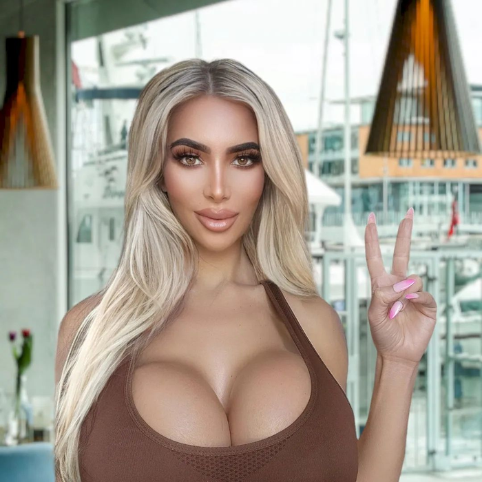Tânăra de 28 de ani seamănă cu Kim Kardashian ca două picături de apă / Sursă foto: Instagram