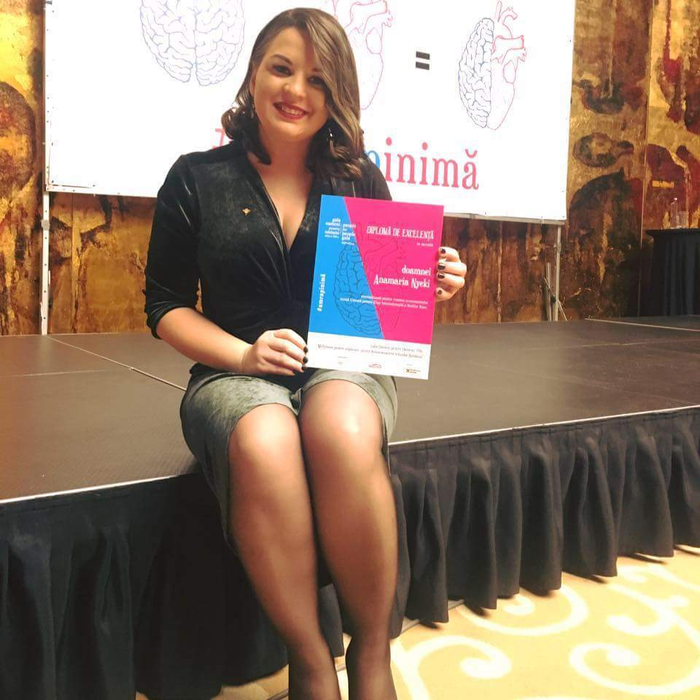 Anamaria a fost premiată pentru iniţiativa ei