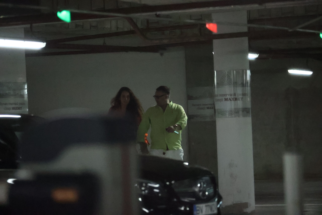 Tudor Aposteanu și Mihaela Stan, în parcare la Mall Băneasa / Sursă foto: CANCAN.RO