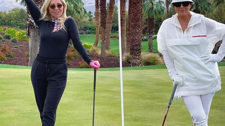 „Regina” sprâncenelor Anastasia Soare, la o partidă de golf cu Kris Jenner, mama surorilor Kardashian