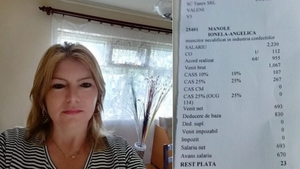 Femeia care a publicat ”fluturașul” de salariu cu 23 lei a câștigat în istanță procesul cu firma de confecții