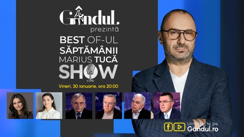Gândul prezintă Best of Marius Tucă Show - vineri, 30 ianuarie, de la ora 20.00