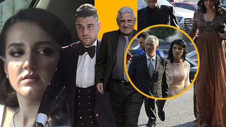 Super-imagini de la cununia de 5* a fiicei lui Gigi Becali. Cum s-au îmbrăcat miresica, patronul FCSB și soția acestuia + ginerică a apărut cu un Breitling de 15.000 $ la mână