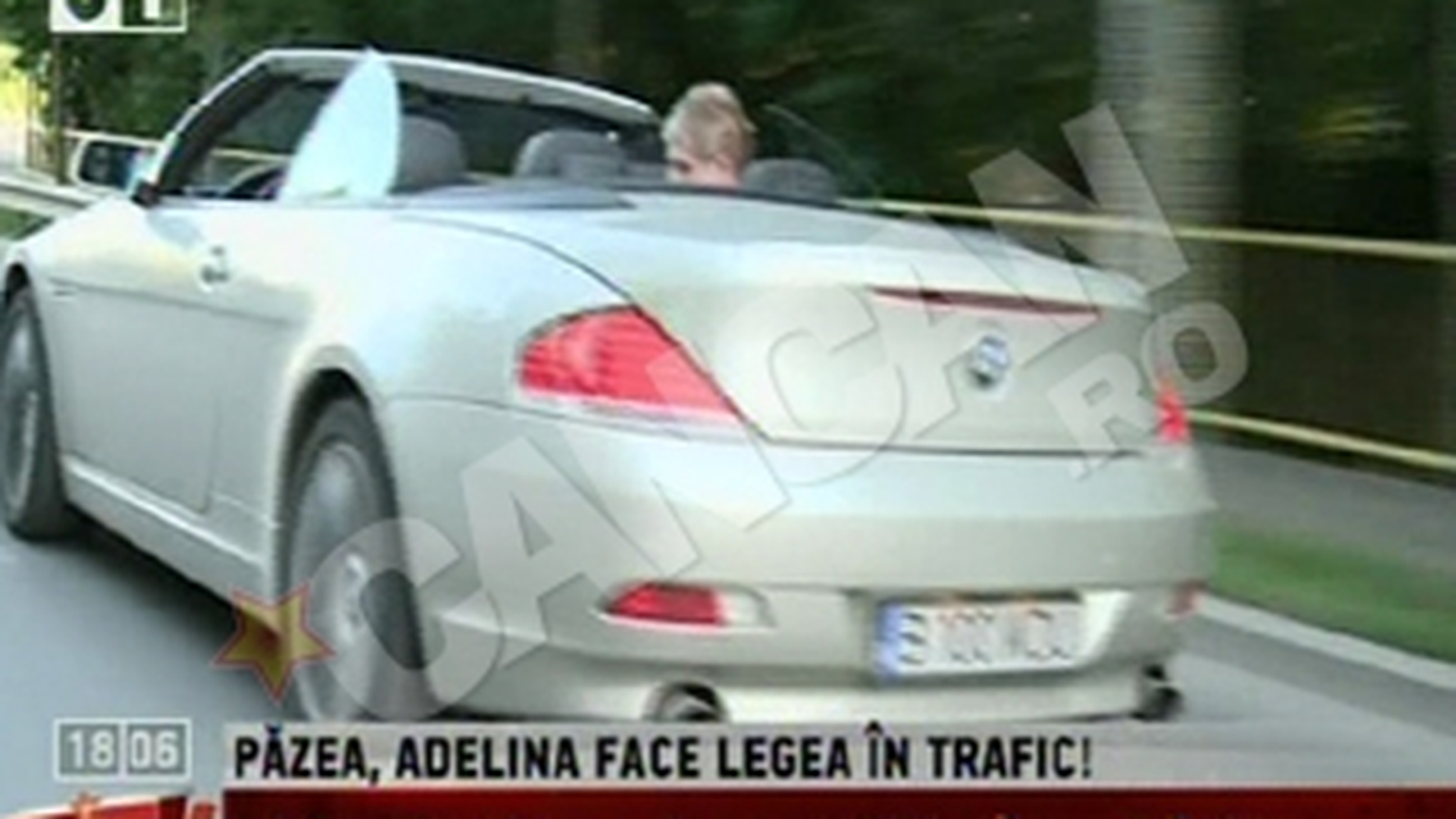 VIDEO Adelina Pestritu se rupe in figuri cu decapotabila iubitului: "E masina mea, am castigat-o la loto"