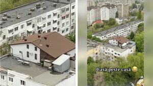 Asta e ultima! Cum arată vila cu mansardă, construită pe acoperişul unui bloc