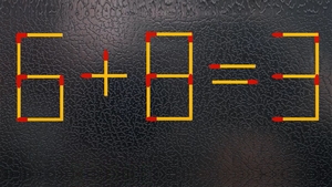 Test IQ cu chibrituri | Corectați 6 + 8 = 3, mutând un singur băț