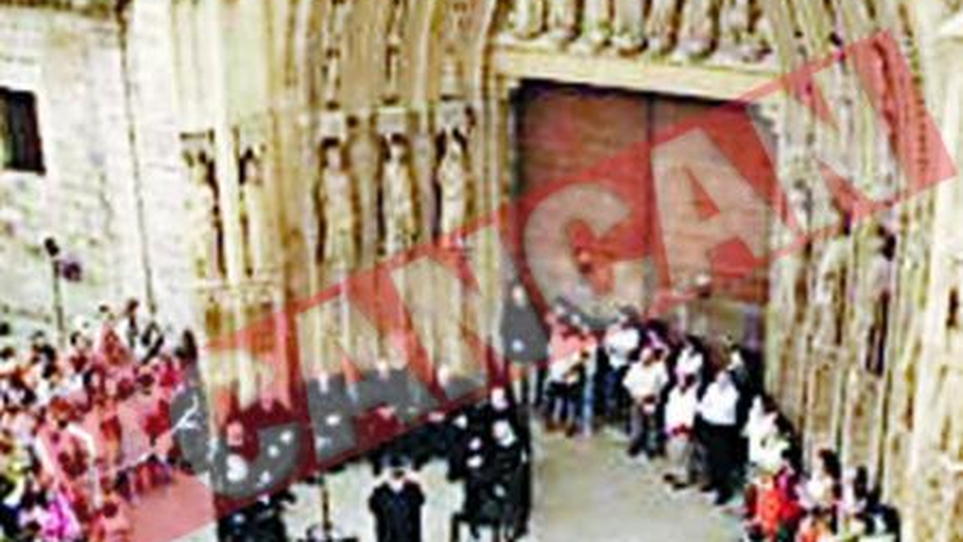 Semafoare in catedrala