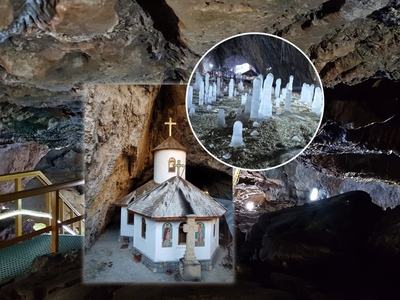 Mănăstirea din peșteră aflată la câteva ore de București. Locul spectaculos din Bucegi unde pelerinii se pot și caza