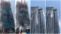 Momentul în care un zgârie nori din Bangkok se prăbușește după cutremurul de 7,7. Piscinele de pe hoteluri s-au revărsat în stradă
