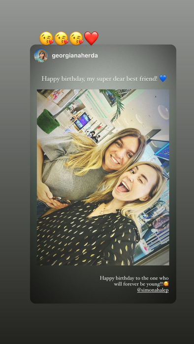 Simona Halep, sărbătorită de ziua sa. Foto: Instagram