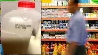 Ce a găsit Gheorghe Ion din Iași într-o sticlă de lapte pe care a cumpărat-o din supermarket, de la raionul cu reduceri