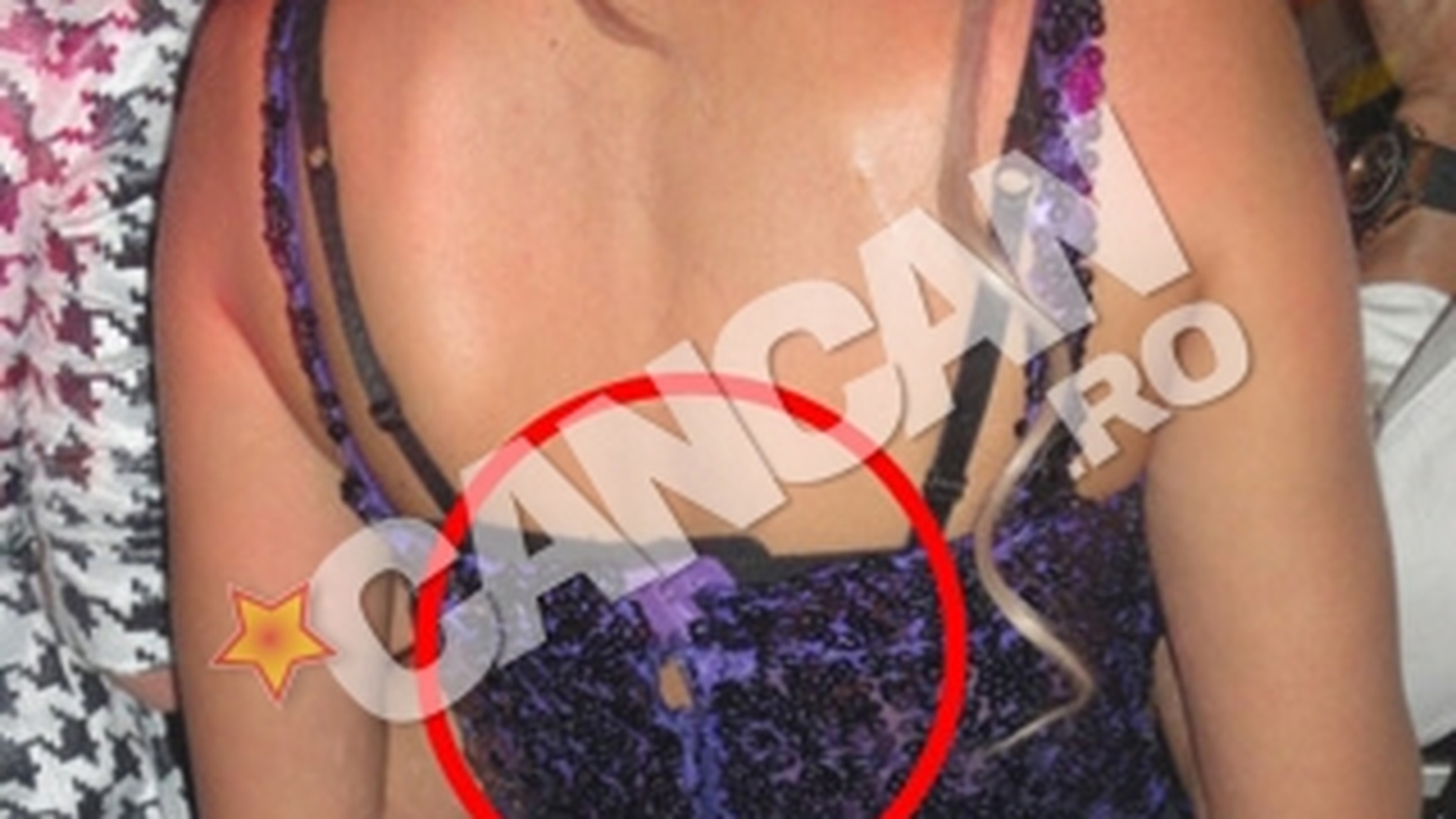 Aparitie dezastruasa a blondei, la redeschiderea unui club bucurestean! Decaderea unei bombe sexy! Sanzi are probleme grave cu greutate: rochia nu o mai cuprinde, burta a luat proportii neobisnuite sI gusa ii atarna inestetic