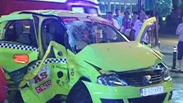 Accident grav in Capitala! Un bucurestean a murit, iar sotia lui e in stare grava, dupa ce o soferita a lovit taxiul in care se aflau!
