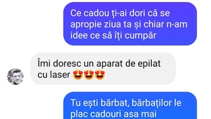 BANC | Ce cadouri își doresc bărbații în ziua de azi