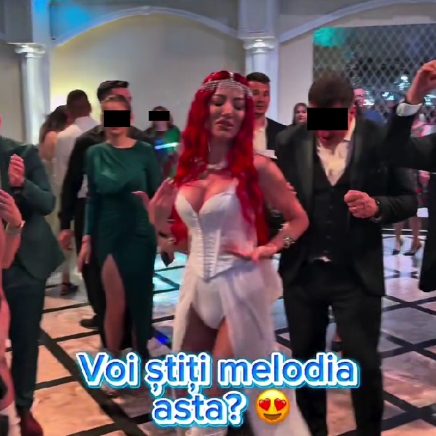 Anamaria Vaida, fosta ispită de la Insula Iubirii, dansând la o nuntă/ Sursa foto: Instagram