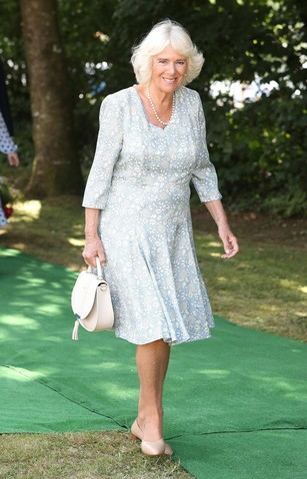 Britain's Prince Charles, Prince of Wales and Camilla, Duchess of Cornwall attend a garden party to celebrate the 50th anniversary of Ginster's Bakery during an official visit to Devon.
16 Jul 2019, Image: 459116594, License: Rights-managed, Restrictions: NO France, Japan, Sweden, United Kingdom, Model Release: no, Credit line: Profimedia, Mega Agency
