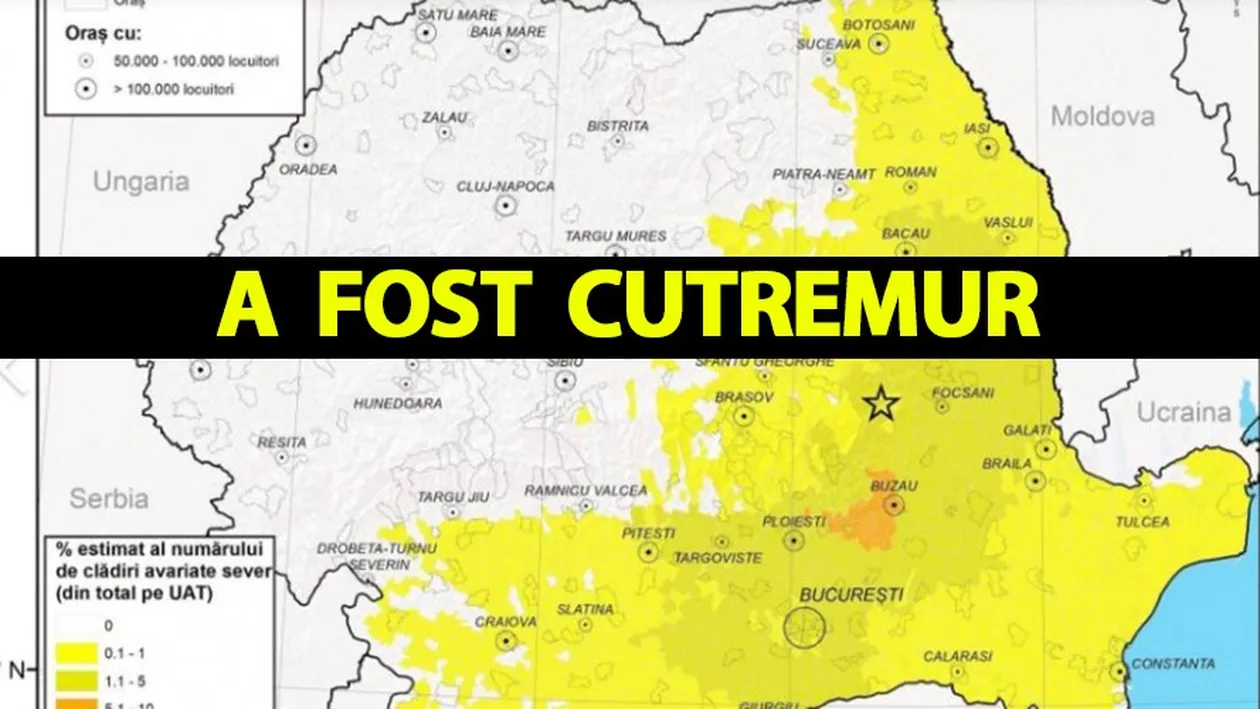 A fost cutremur mare în România! Cel mai puternic de anul acesta