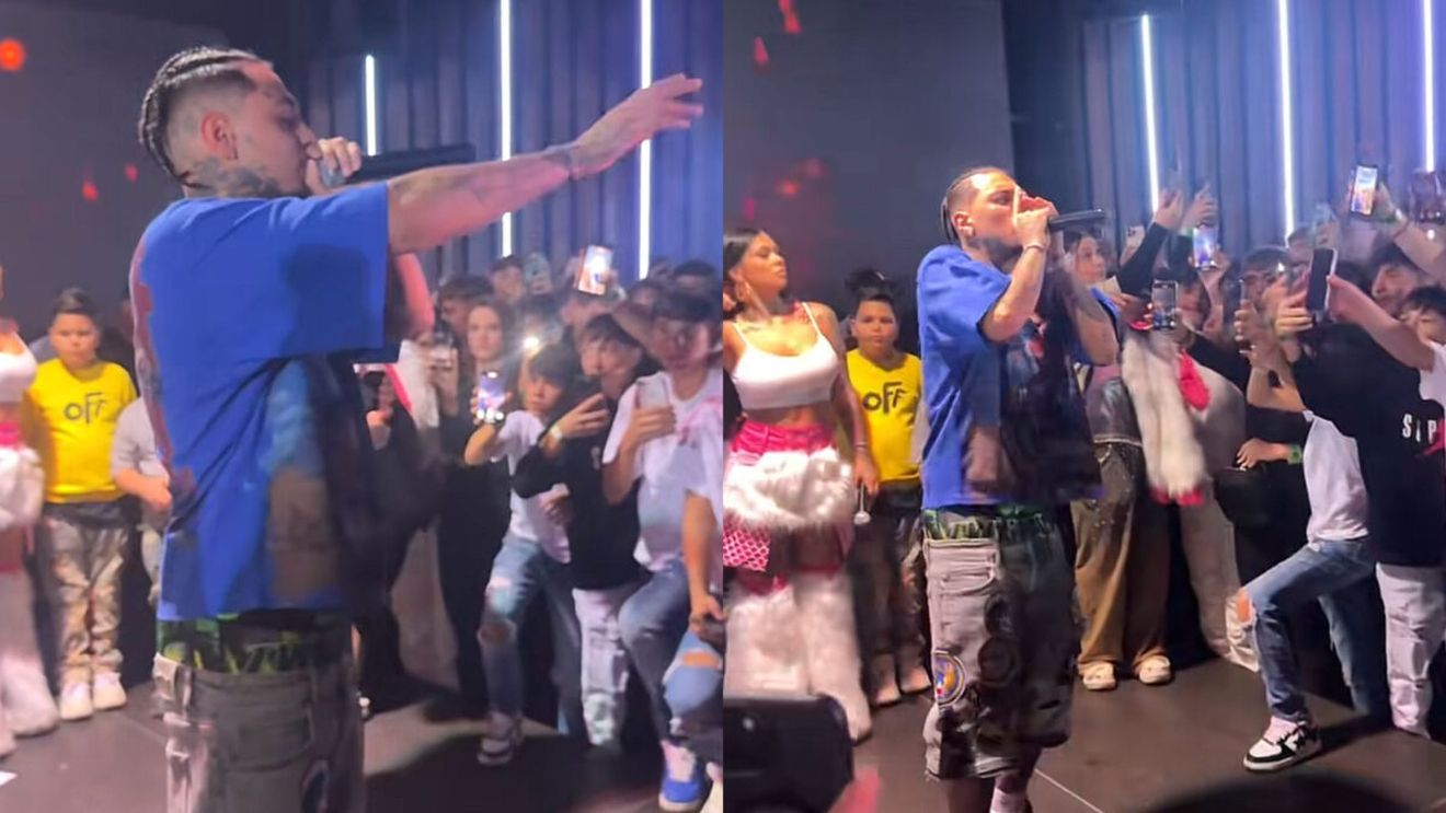 Albert NBN a fost atacat cu o furcă de demon în timpul unui concert, de Halloween. Reacția trapperului i-a uimit pe cei prezenți