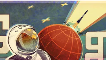 Google il omagiaza pe Iuri Gagarin printr-un logo special